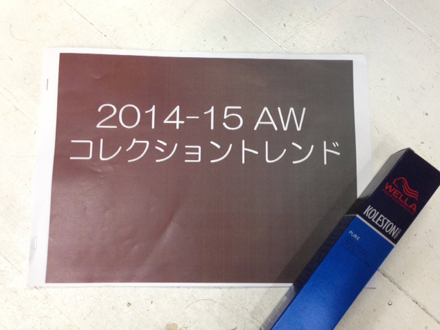 美容室びーだま、WELLA共同、２０１４～２０１５AWファッショントレンド及びトレンドカラー